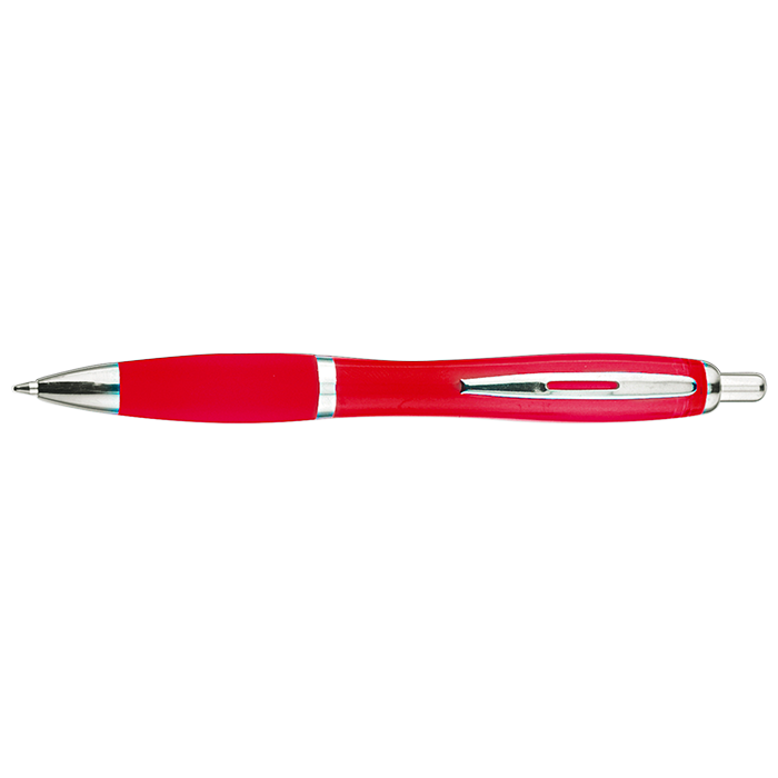 Curved Design Ballpoint Pen - Red