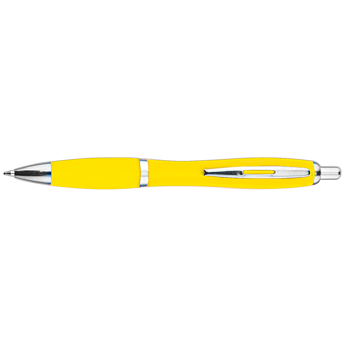 Curved Design Ballpoint Pen - Yellow