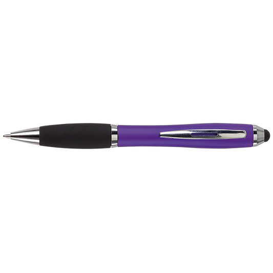 Ballpoint with Rubber Grip and Stylus