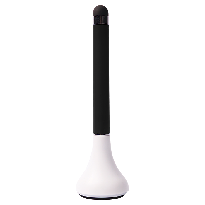 Standing Pen with Stylus and Screen Cleaner - Black