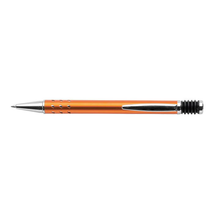 Aluminium Cut Out Design Ballpoint Pen - Orange