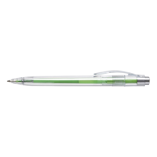 Translucent Ballpoint Pen with Coloured Refill