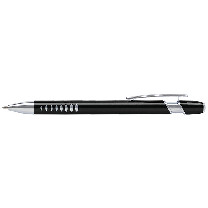 Aluminium Ballpoint Pen with UV Coating - Black