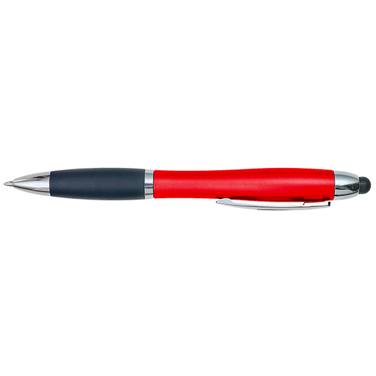 Curved Design Logo Light Up Ballpoint Pen