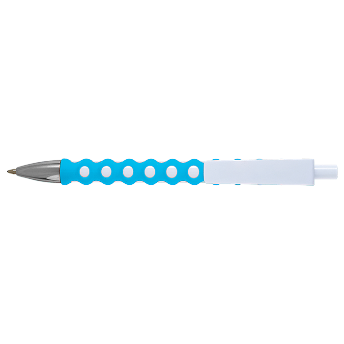 Crisscross Grip Ballpoint Pen - Light Blue