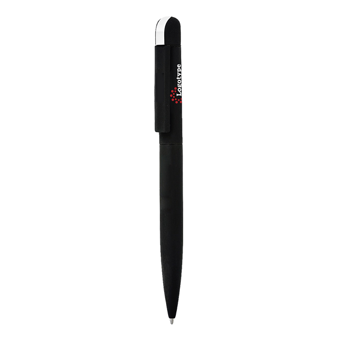 Chili Folk Twist Action Metal Ballpoint Pen - Black