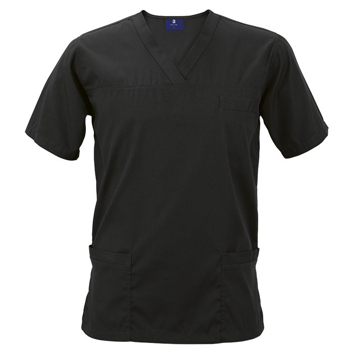 Riley Scrub Top - Black