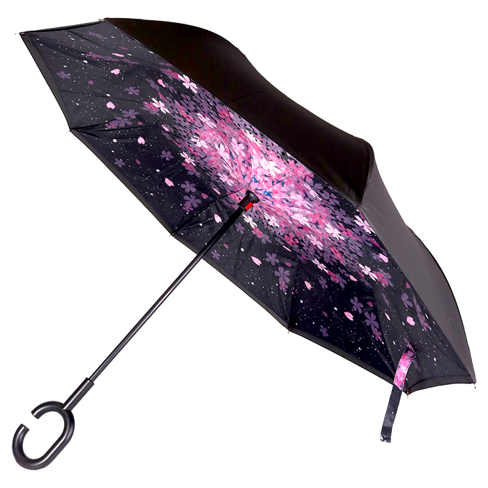 Printed Reversible Umbrella - Daisies