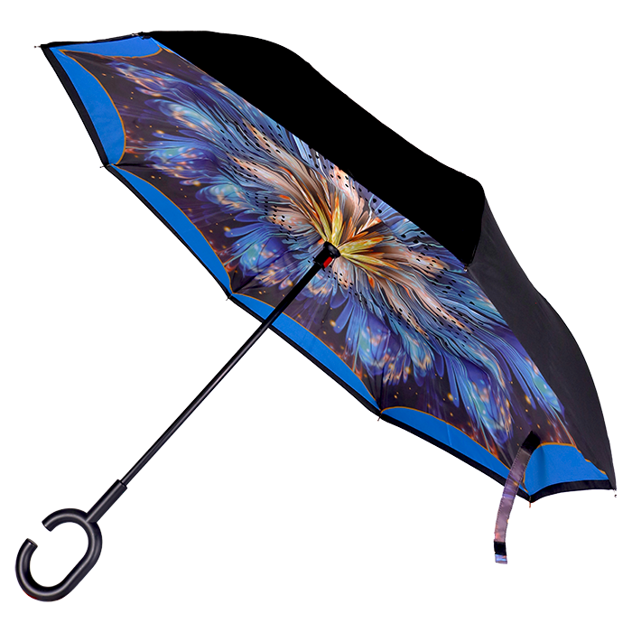 Printed Reversible Umbrella - Lumo Flower