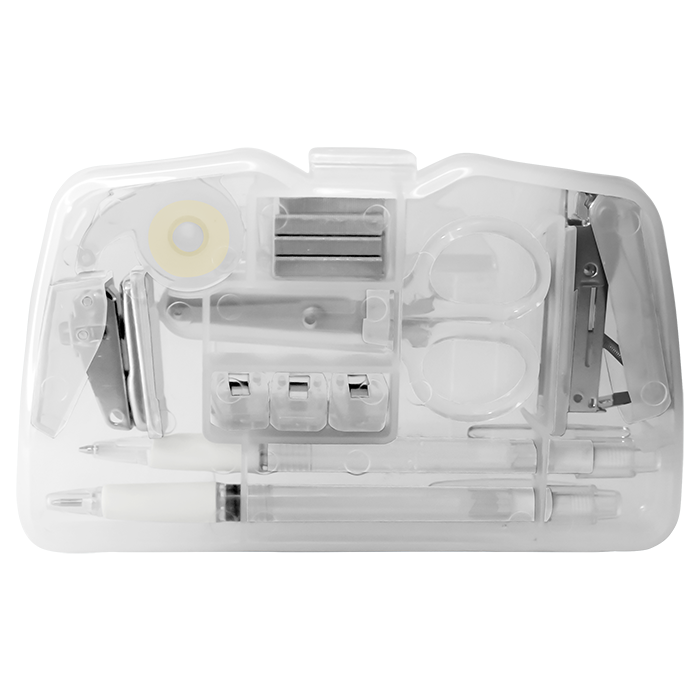 9 In 1 Stationery Kit - Clear