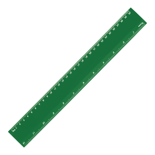 30cm Plastic Ruler - Light Green