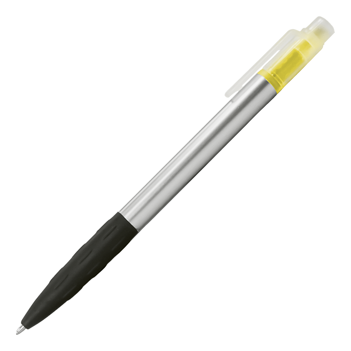 Neptune Pen With Highlighter - Yellow