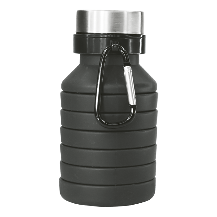500ml Collapsible Water Bottle - Black