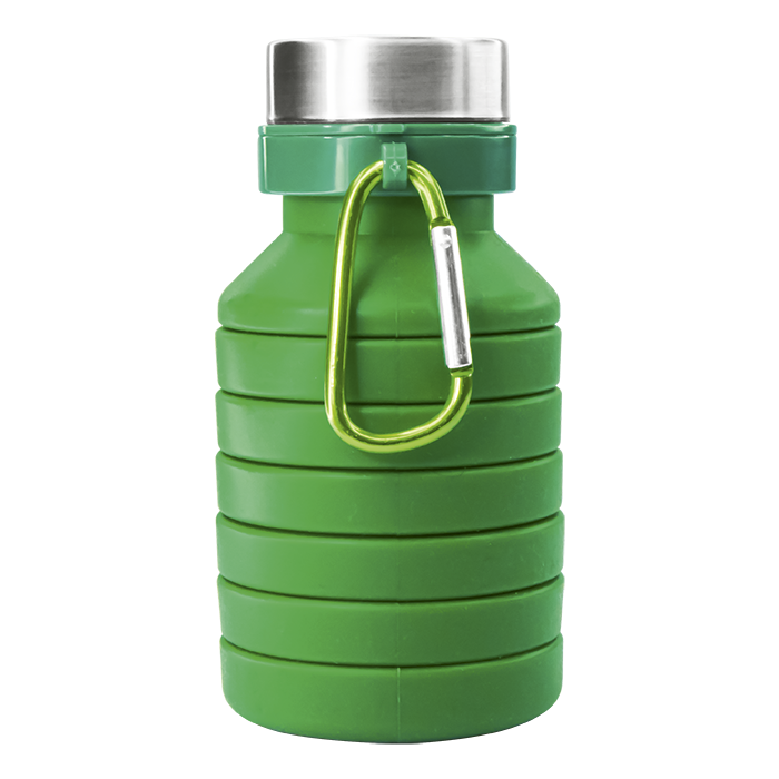 500ml Collapsible Water Bottle - Green