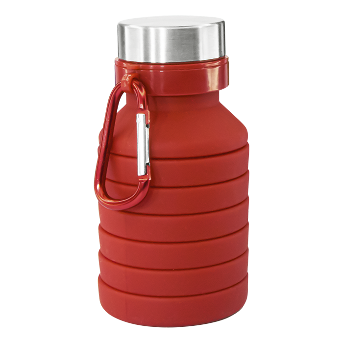 500ml Collapsible Water Bottle - Red