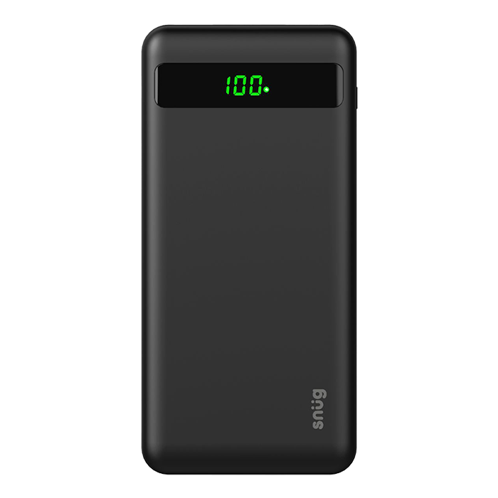 Snug 10000Mah Led Dig2 Pd Powerbank - Black