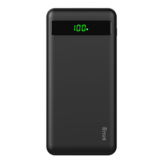 Snug 10000Mah Led Dig2 Pd Powerbank - Black