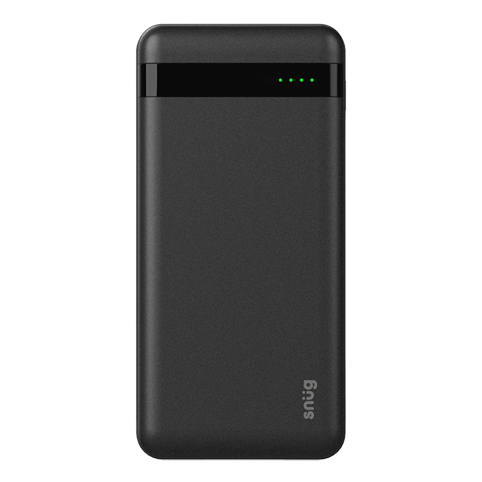 Snug Compact Led2 Powerbank - 20000Mah - Black