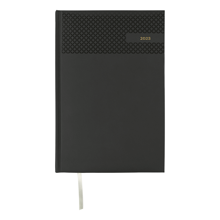 2023 Velvet Touch Diamond A4 Diary - Black
