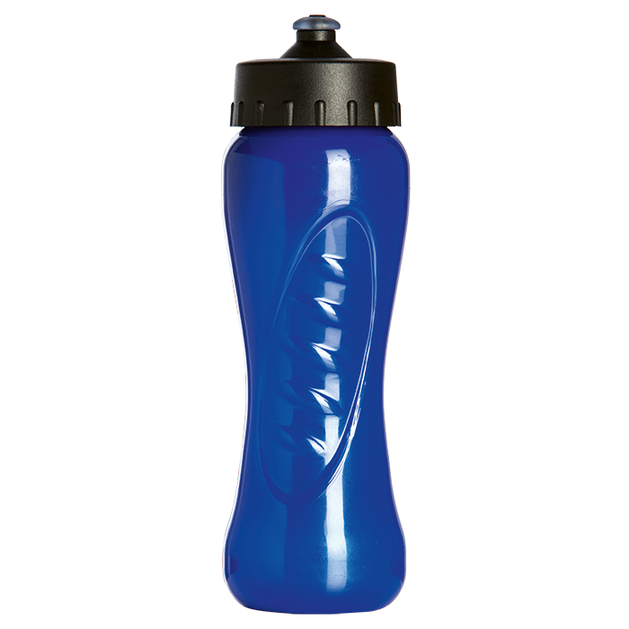 750ml Curves Water Bottle - Blue