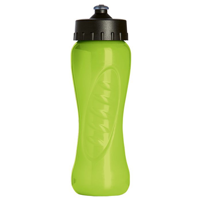 750ml Curves Water Bottle - Lime Green