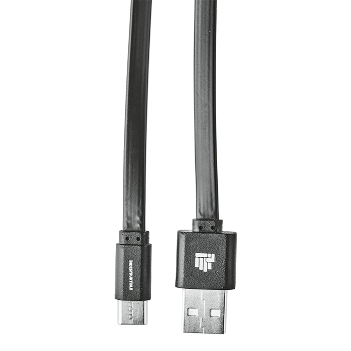 IND 1.2m Flat Type C Charger Cable - Black
