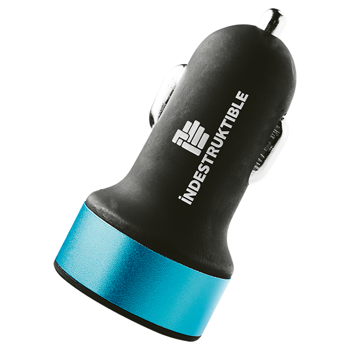 IND Dual Car Charger - Black