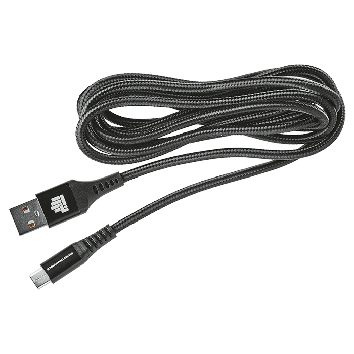 IND 1.8m Braided Type C Cable Charger Cable - Black