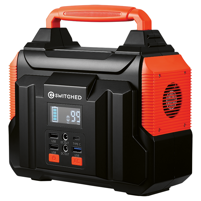 300W Emergency Power Station - Black