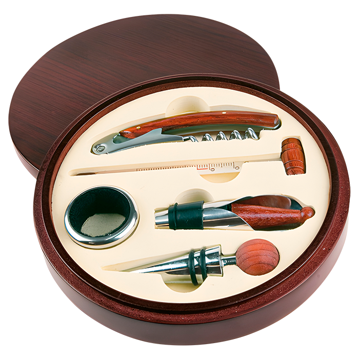 Wine Set Baco - Maroon