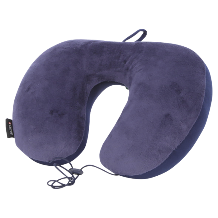 Cellini Inflatable Flat Back Travel Pillow - Navy Blue