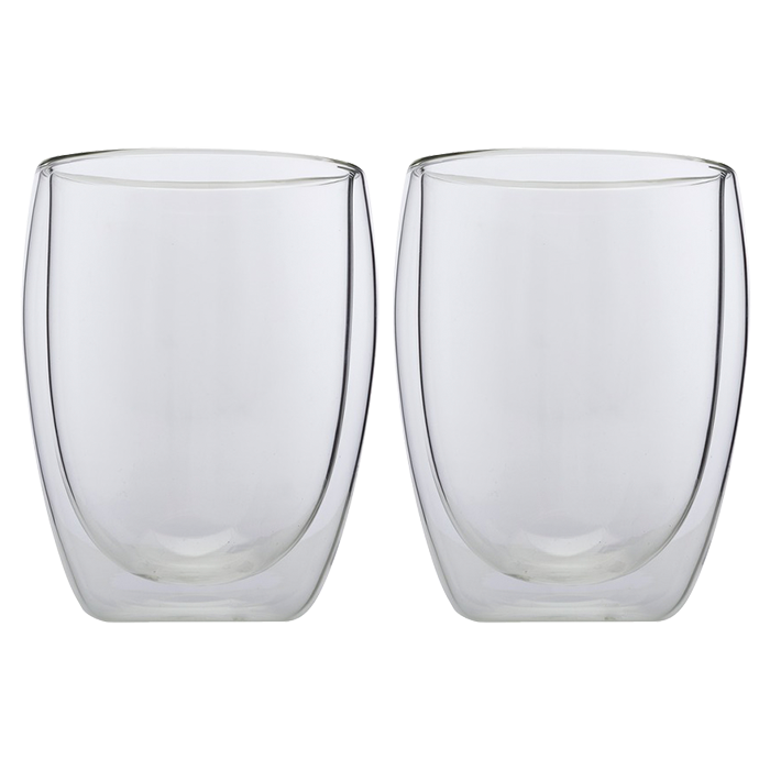 Blend Double Wall Cup Set of 2 - Clear