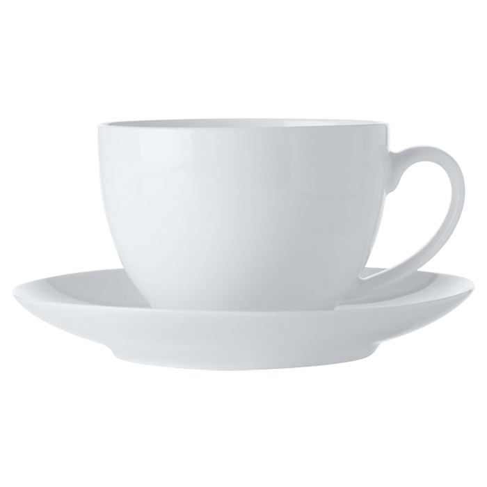 White Basics Cup and Saucer 280ml - White