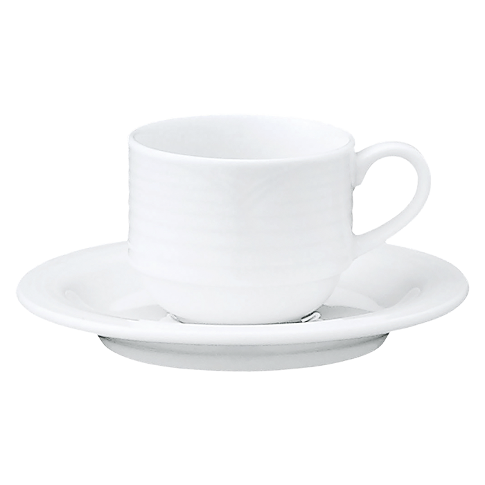 Arctic White Stackable Espresso Cup Only 100ml - White
