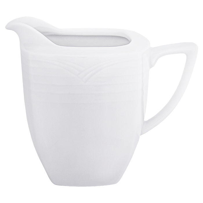Arctic White Square Milk Jug - White