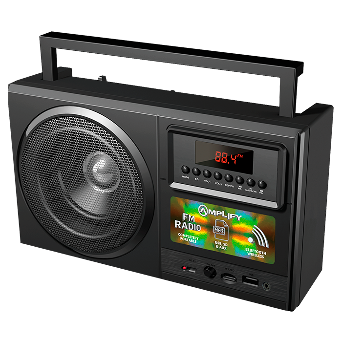Amplify Tuner Series Bluetooth Radio Speaker - Black