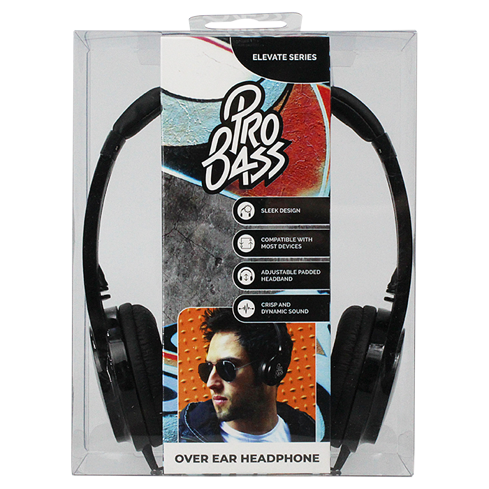 ProBass Elevate Series Headphones - Black