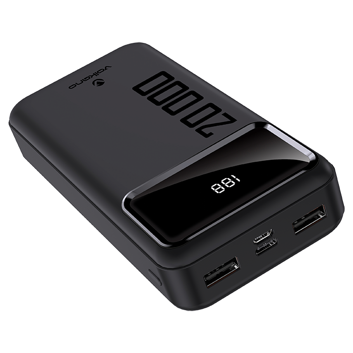 Volcano Punch Series 20000 mAh Power Bank - Black