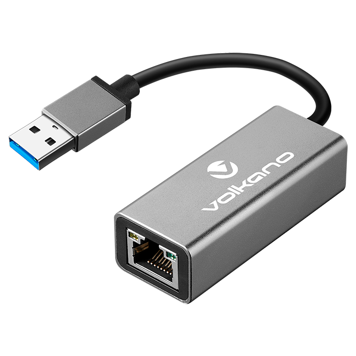 Volkano Lan Series USB 3.0 to Gigabit LAN Network Adaptor - Black