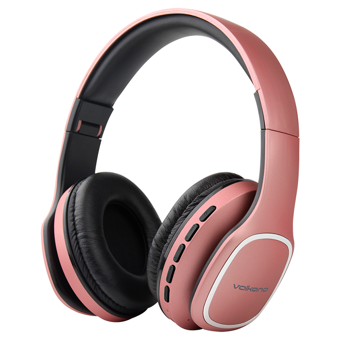 Volkano Phonic Series Wireless Bluetooth Headphones - Rose Gold
