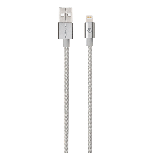 Volkano Strike Series MFI Lightning Cable 1.2m - Silver