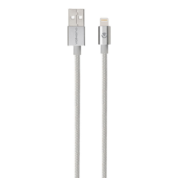 Volkano Strike Series MFI Lightning Cable 1.2m - Silver