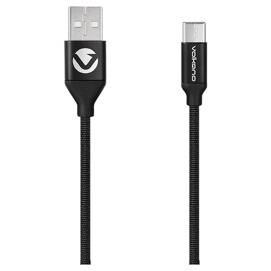 Volkano Weave Series Type-C Cable 1.2m - Black