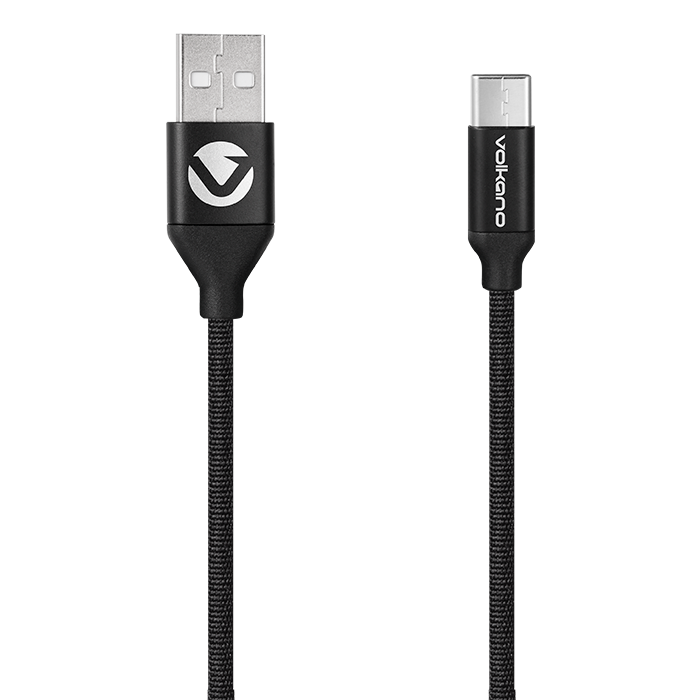 Volkano Weave Series Type-C Cable 3m - Black