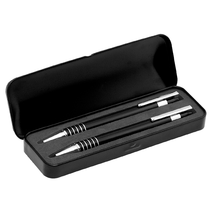 Sheridan Ball Pen and Pencil Set - Black