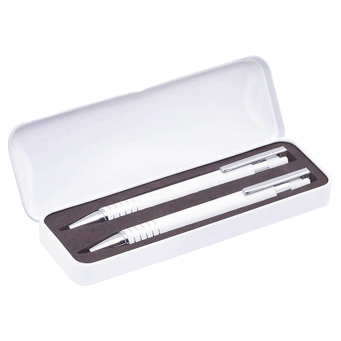 Sheridan Ball Pen and Pencil Set - White