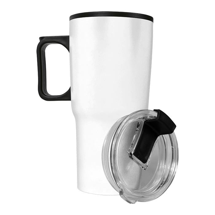 600ml Travel Mug - White