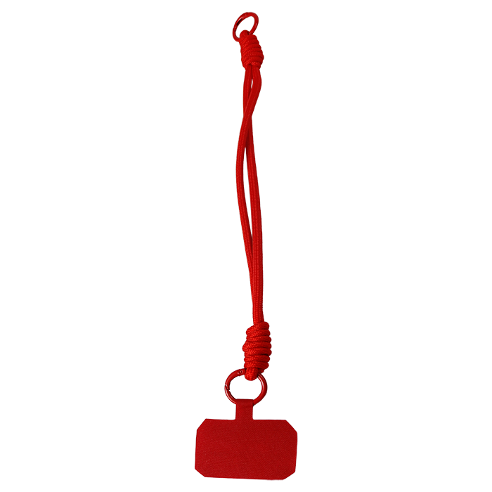 Cellphone Double Rope Wrist Lanyard - Red