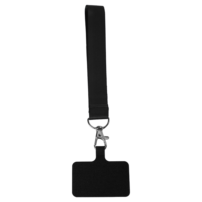 Cellphone Petersham Wrist Lanyard - Black