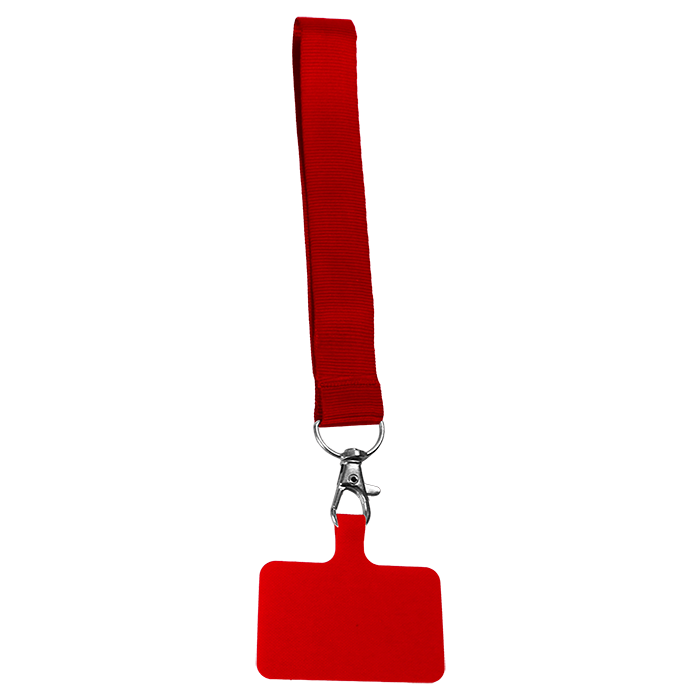 Cellphone Petersham Wrist Lanyard - Red